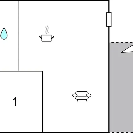 One-bedroom In Lägenhet Grebaštica